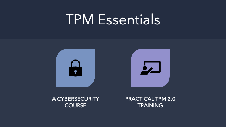 Trusted Computing 1101: Introductory Trusted Platform Module (TPM) usage TC1101